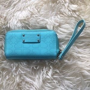 Kate Spade blue wristlet